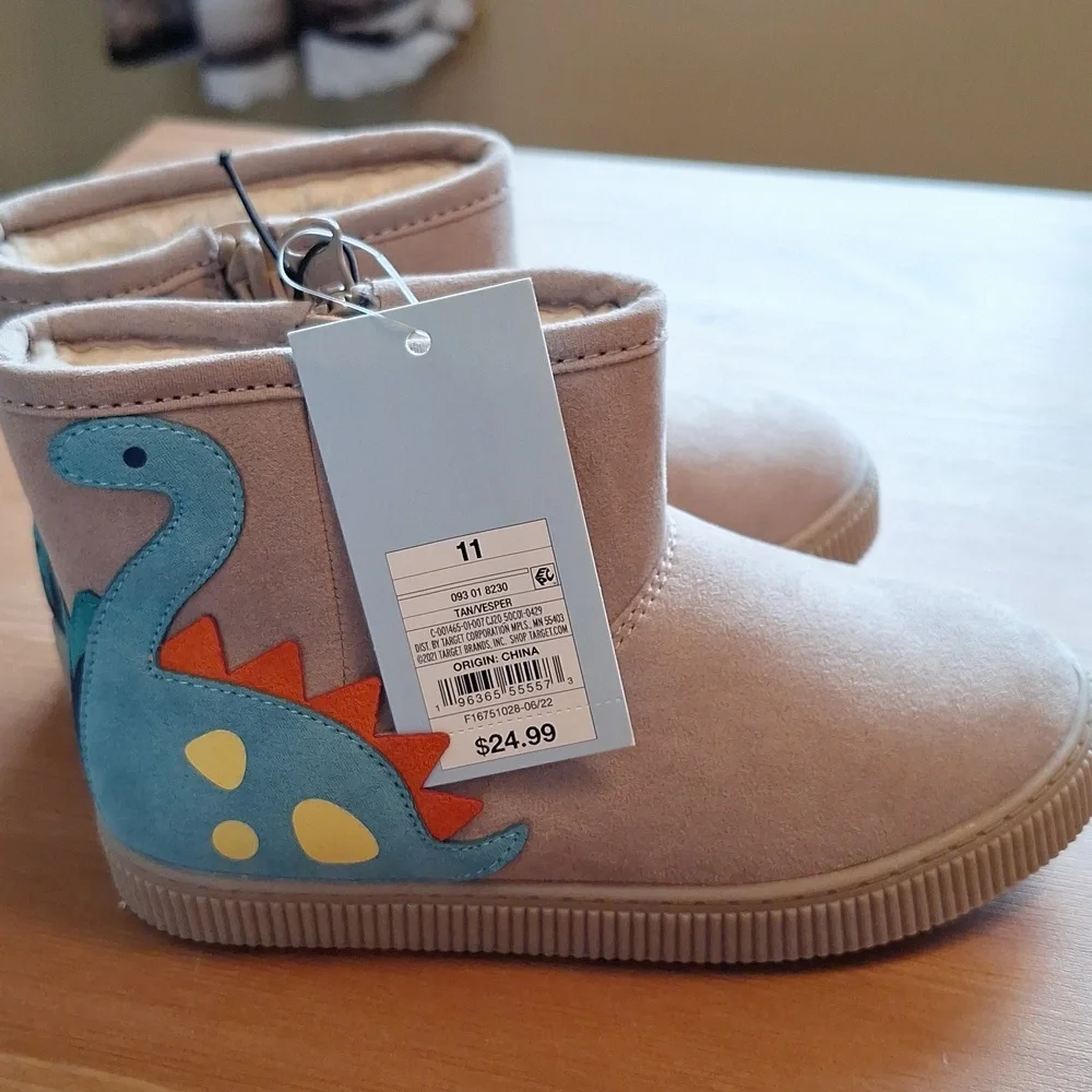 #AEV 🌟Host Pick🌟BNIB Cat & Jack sz 11 kids dress boots - Picture 2 of 5